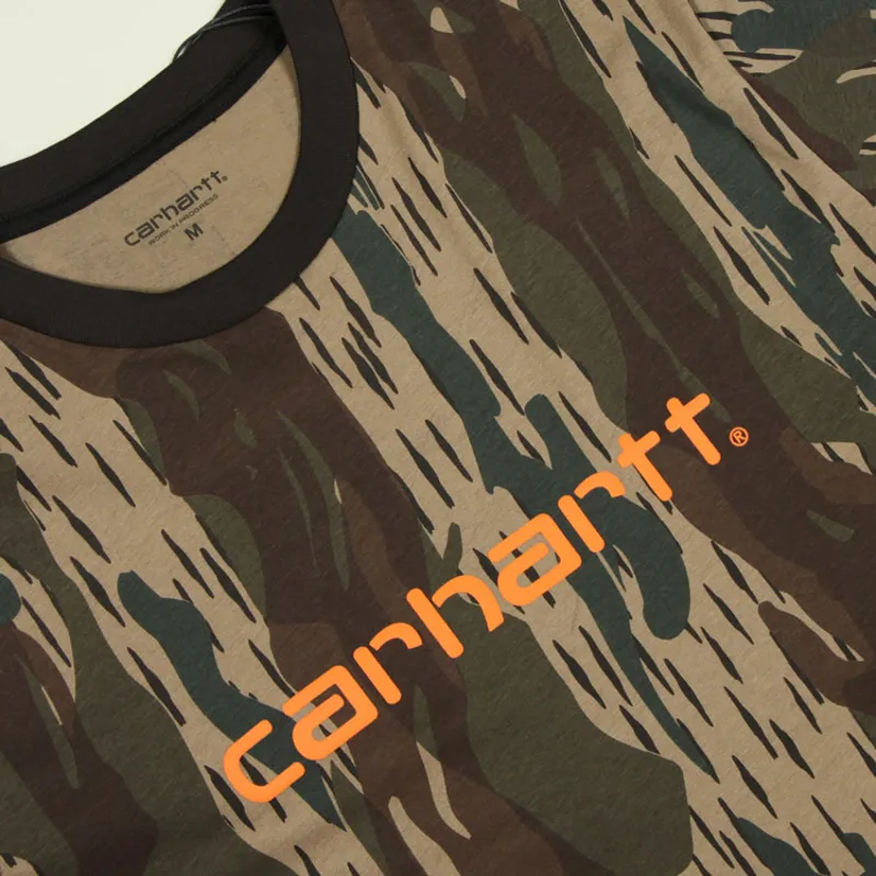 Carhartt WIP Script T-Shirt - Camo Unite/Copperton-1